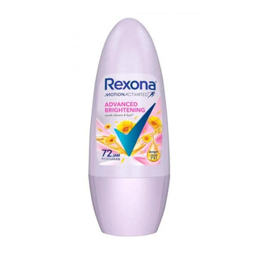 6 Pack x Rexona 45ml Roll On Deodorant Advanced Brightening